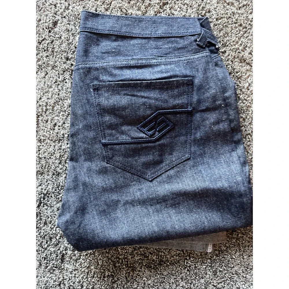 Enyce Jeans Men's 38x34 Baggy Hip Hop Grunge Wide Leg Dark Wash Denim